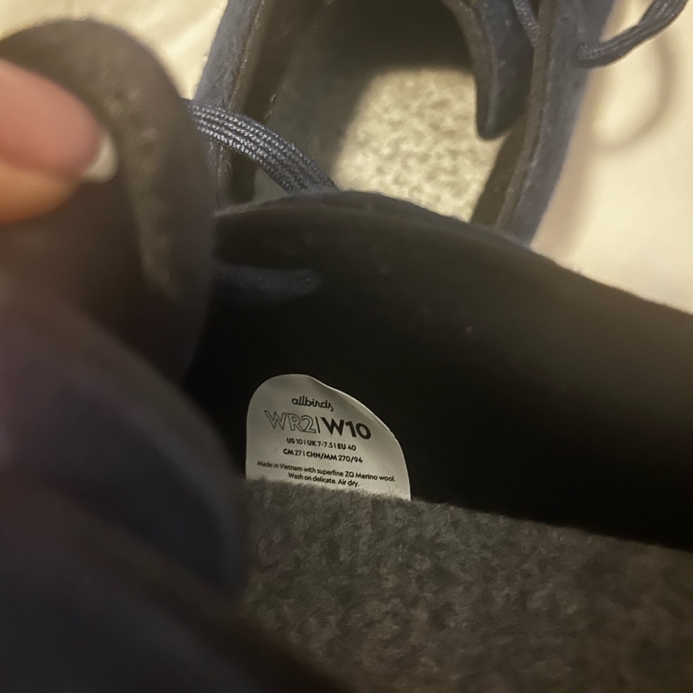 AllBirds Wool joggers Women’s size 10 Dark Navy - Picture 5 of 5